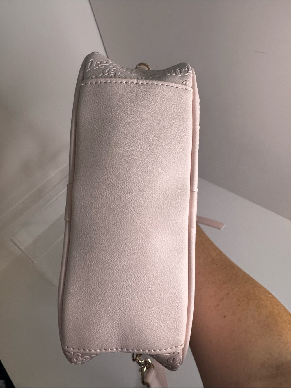#386 Juicy Couture NWT Pep in Her Step Crossbody Two-Way Bag Powder Blush - Picture 7 of 14